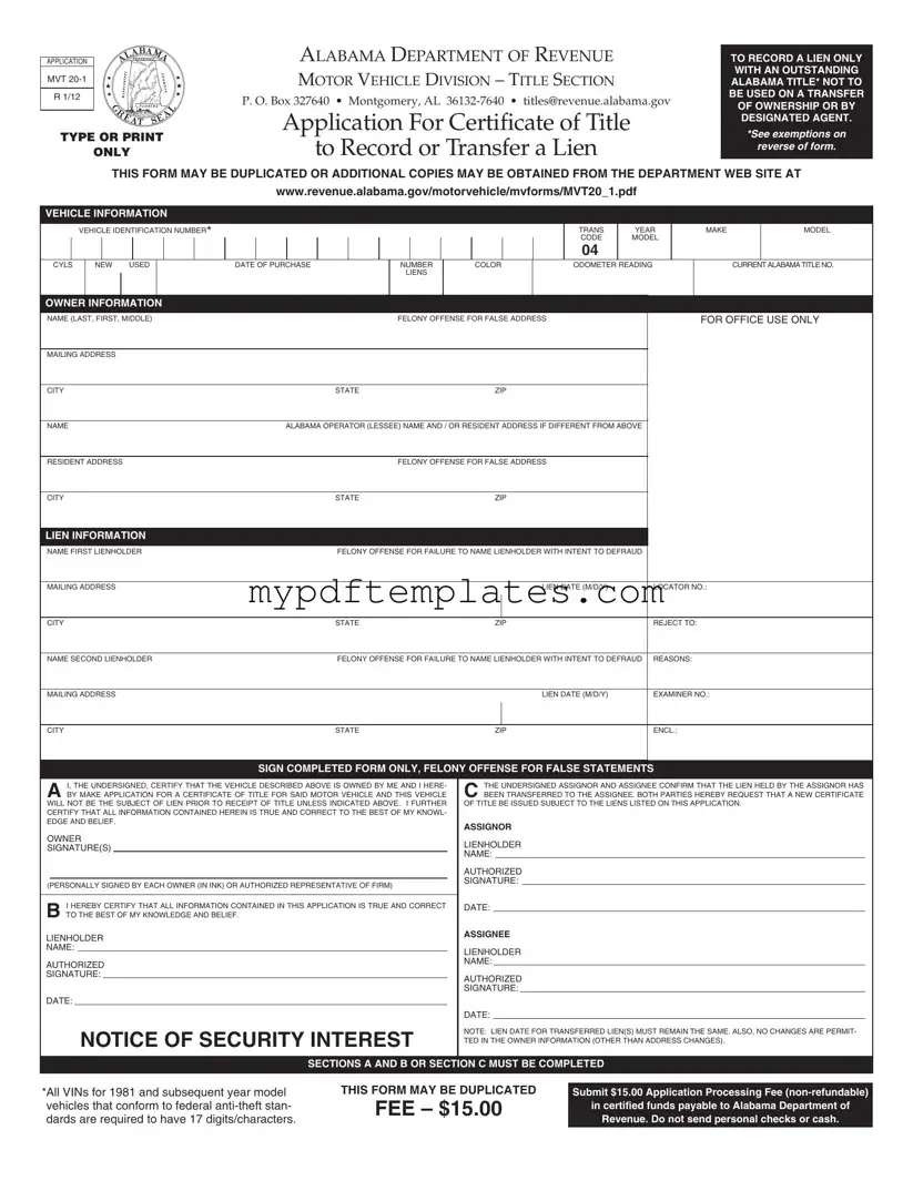 Fill Your Alabama Mvt 20 1 Template