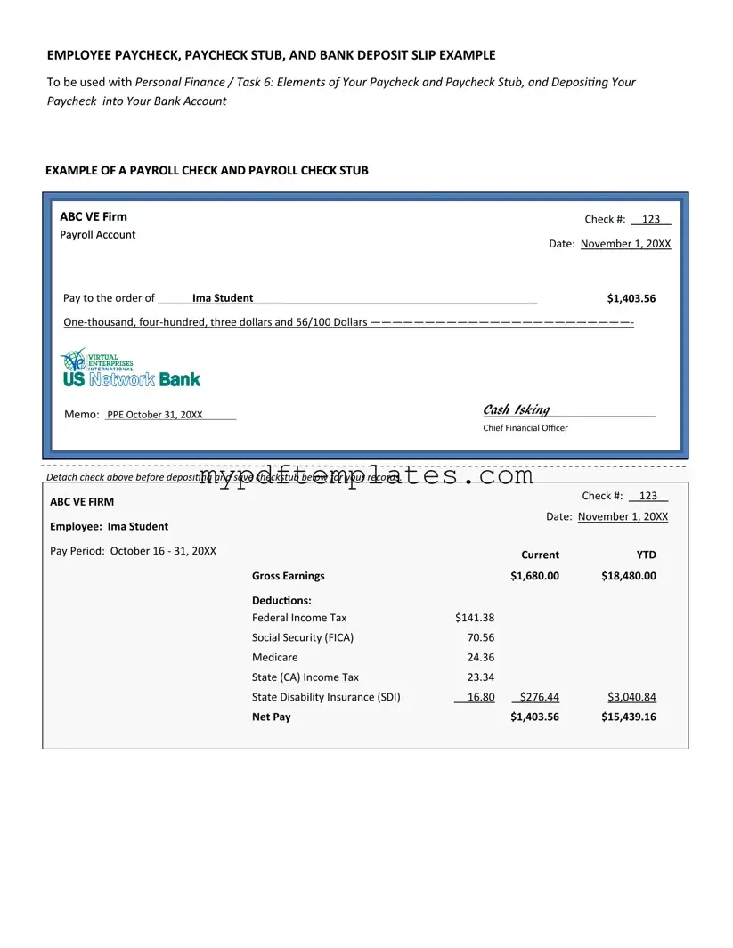 Fill Your Payroll Check Template