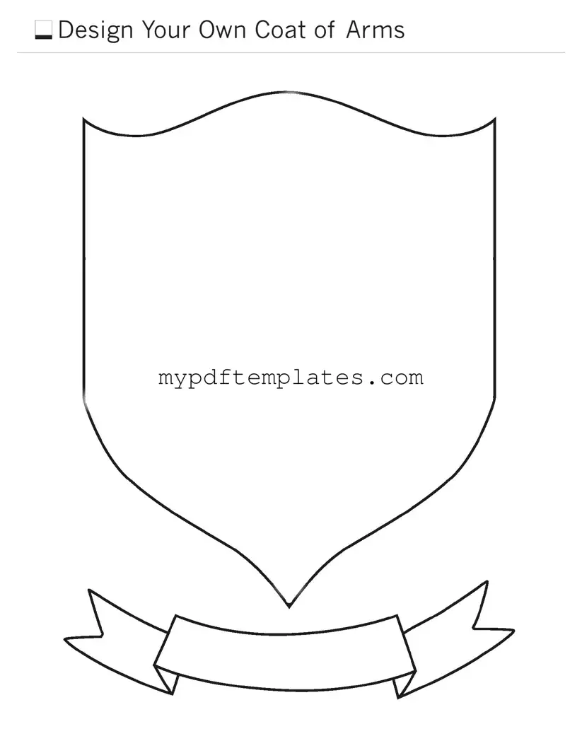 Fill Your Coat Of Arms Template