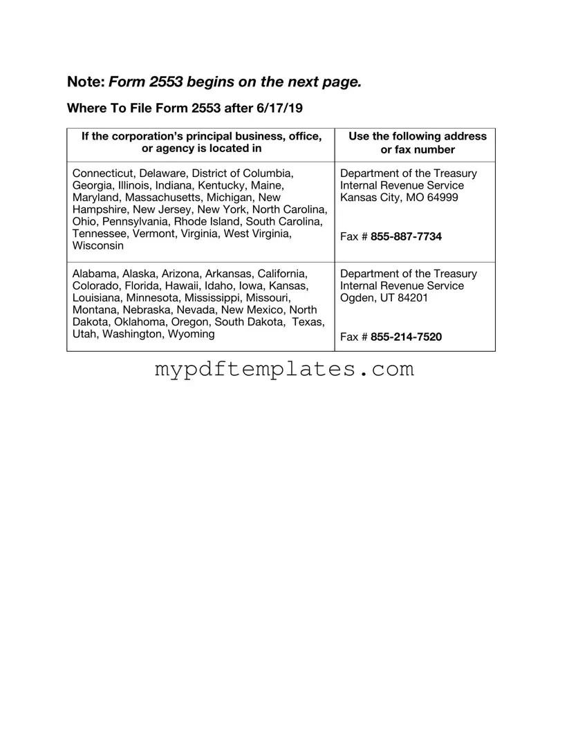 Fill Your IRS 2553 Template