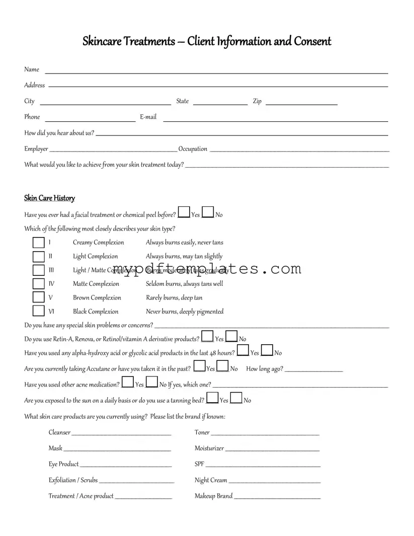 Fill Your Facial Consent Template