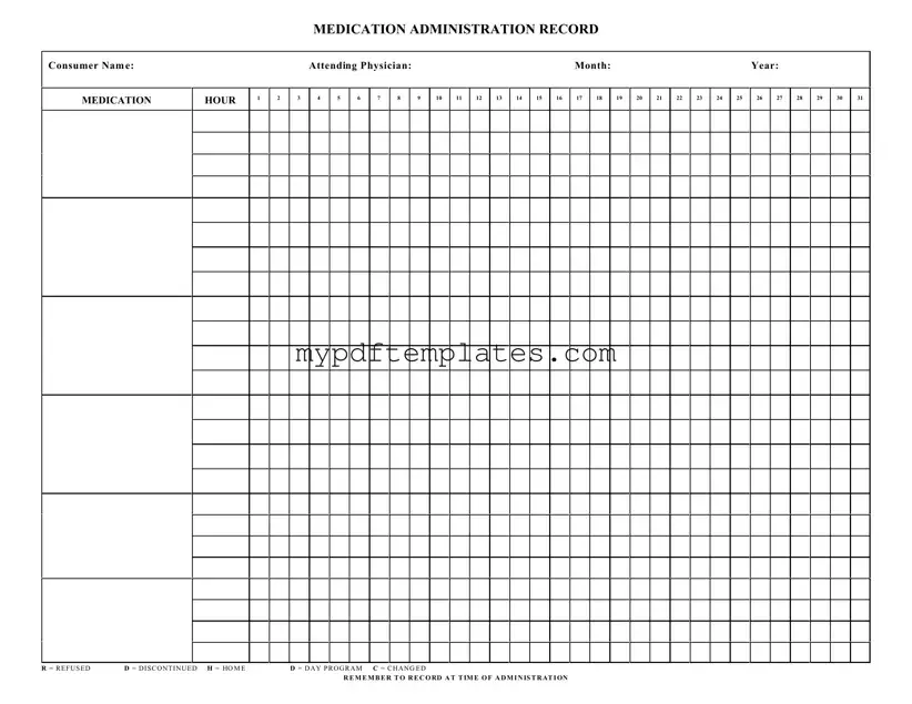 Fill Your Medication Administration Record Sheet Template