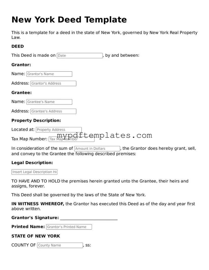 Free New York Deed Template