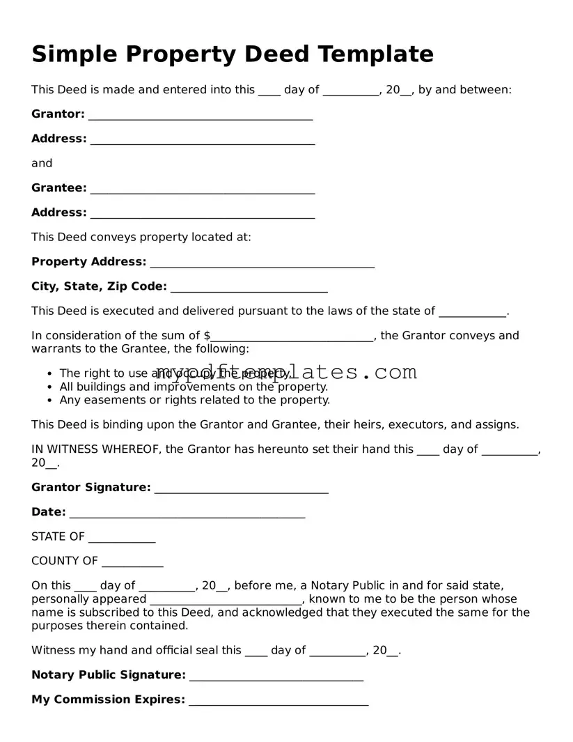 Blank Deed Form