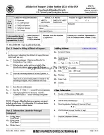Fill Your USCIS I-864 Template