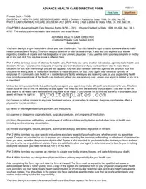 Fill Your California Advanced Health Care Directive Template