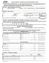 Fill Your California Fotm Reg 262 Template