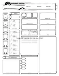 Fill Your Dnd Character Sheet Template