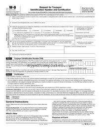 Fill Your IRS W-9 Template