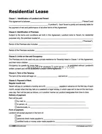 Fill Your Lf310 Residential Lease Template