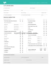 Fill Your Lyft Inspection Template