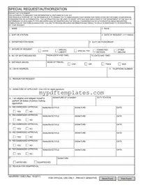 Fill Your Navpers 1336 3 Template