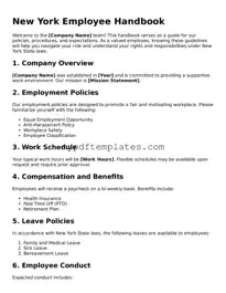 Free New York Employee Handbook Template