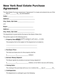 Free New York Real Estate Purchase Agreement Template