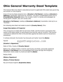 Free Ohio Deed Template