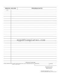 Fill Your Progress Notes Template