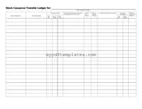 Fill Your Stock Transfer Ledger Template