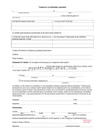 Fill Your Temporary Custody Template