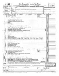 Fill Your IRS 1120 Template