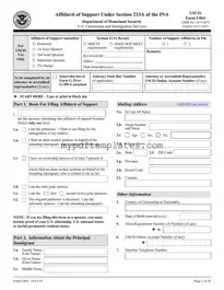 Fill Your USCIS I-864 Template