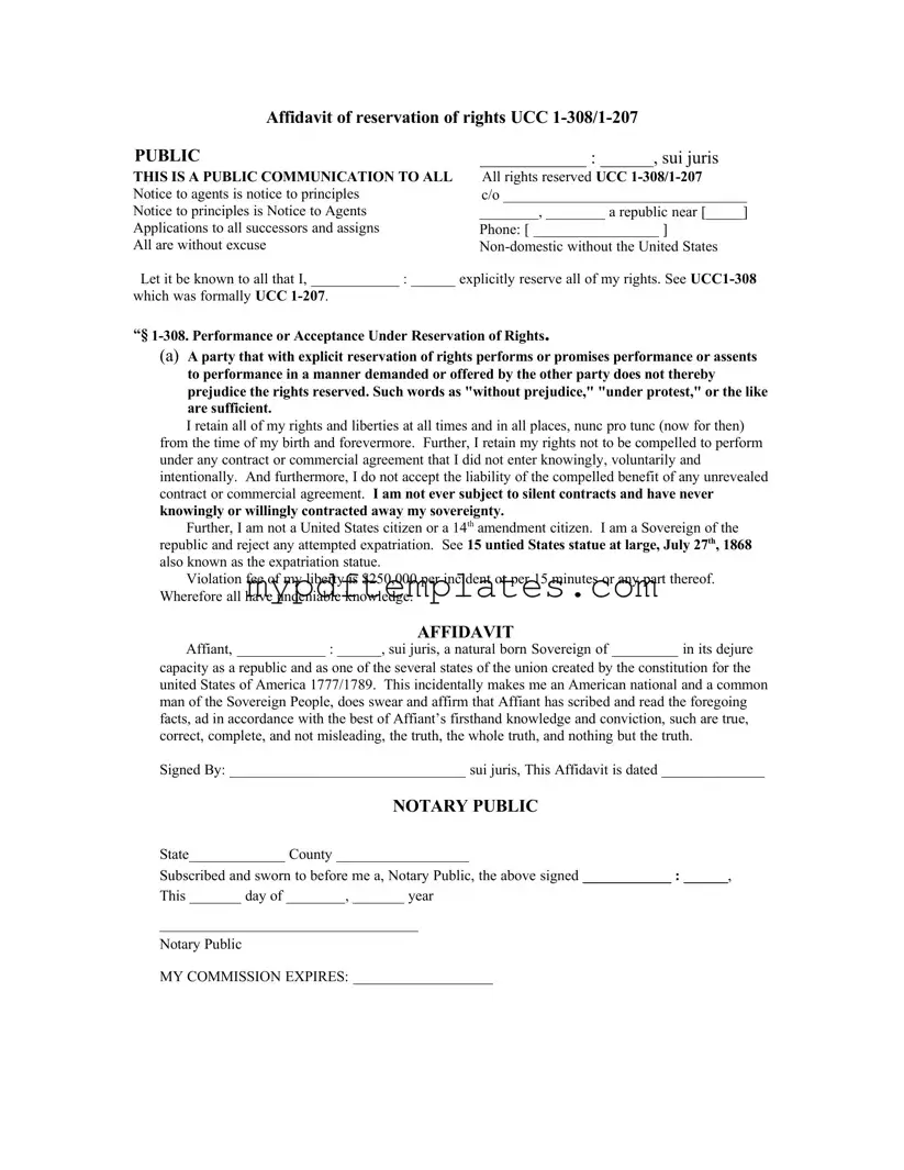 Fill Your Ucc 1 308 Template