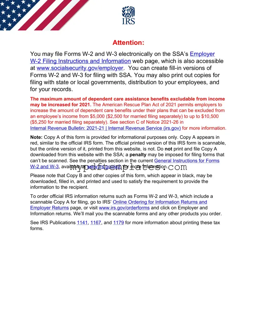 Fill Your IRS W-2 Template